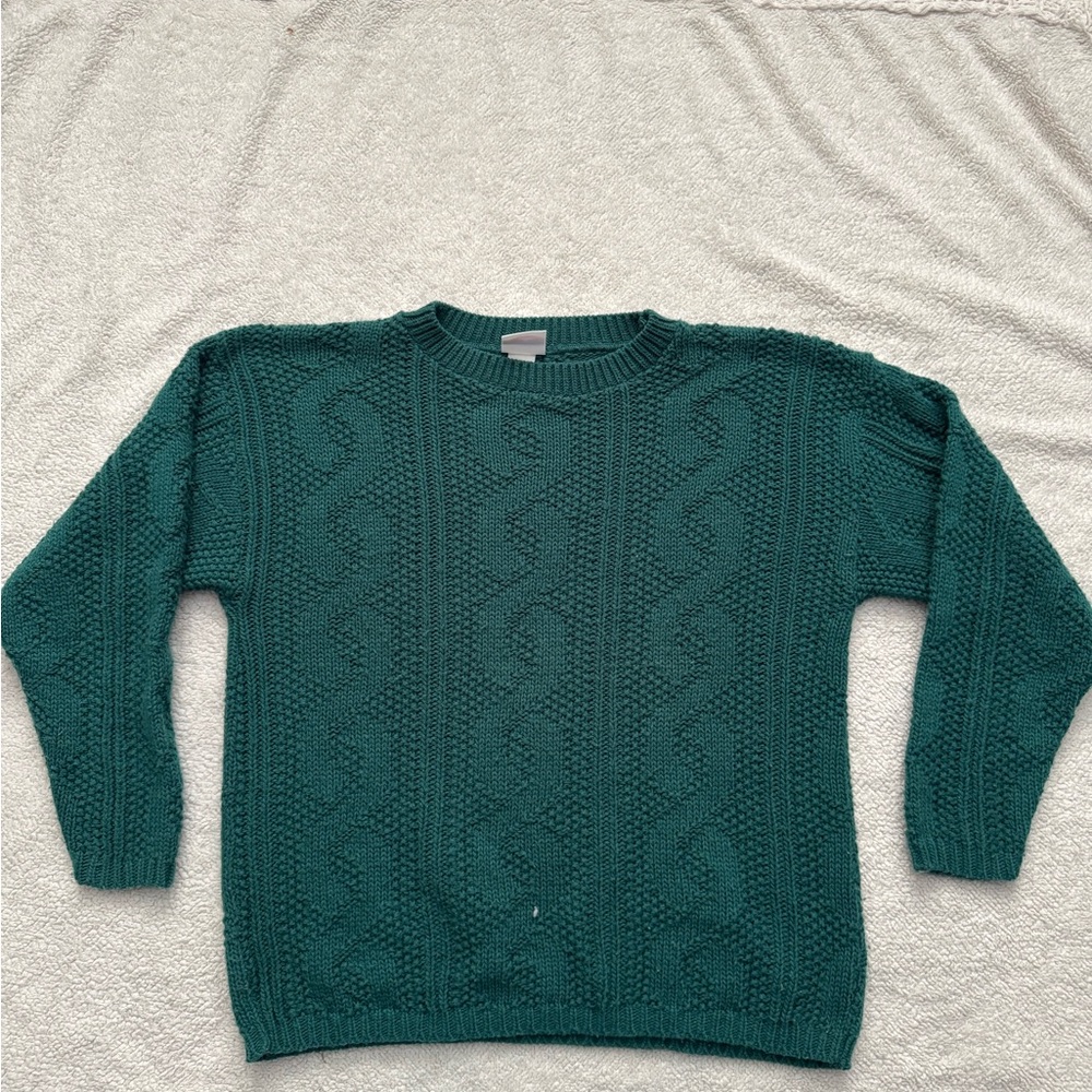 Vintage Bobbie Brooks Teal Crewneck Sweater